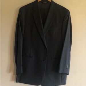 Men’s 2 piece Charcoal pinstripe